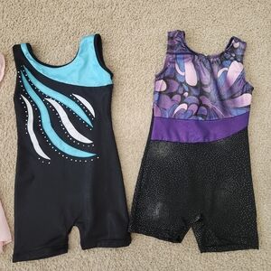 2 Gymnastics Leotards Bundle! 4T